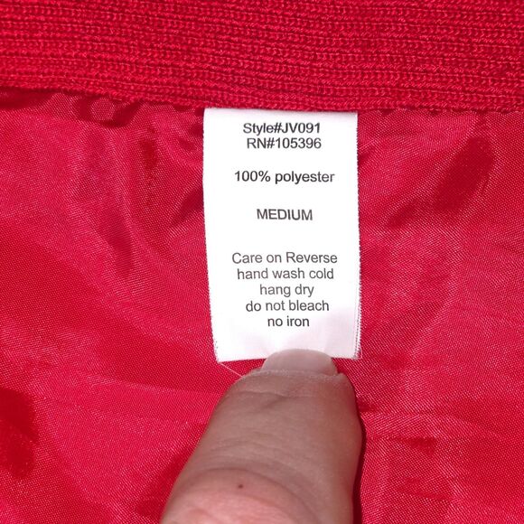 C’ESTTOI Quilted Puffer Vest Women's Medium Red Diamond Stitch Zip Riding Style - Picture 15 of 16